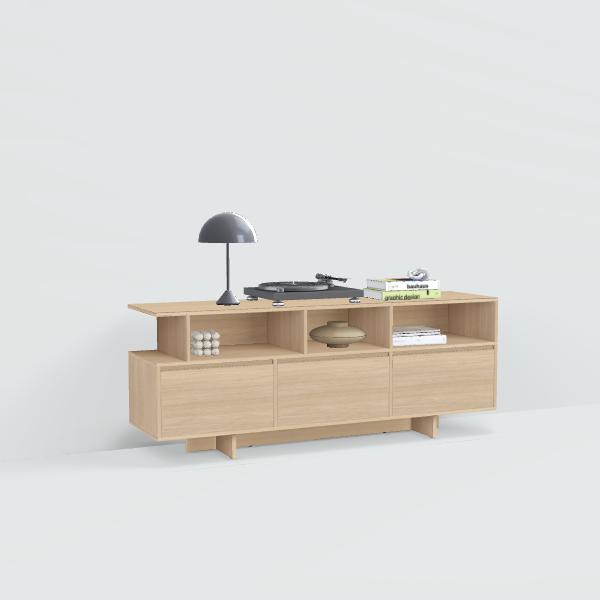 Sideboard in Oak with Doors and Backpanels