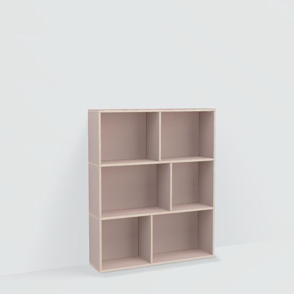 Shoe Rack in Pink with Backpanels