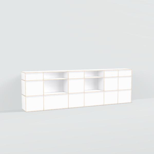 Chest Of Drawers in White with Backpanels