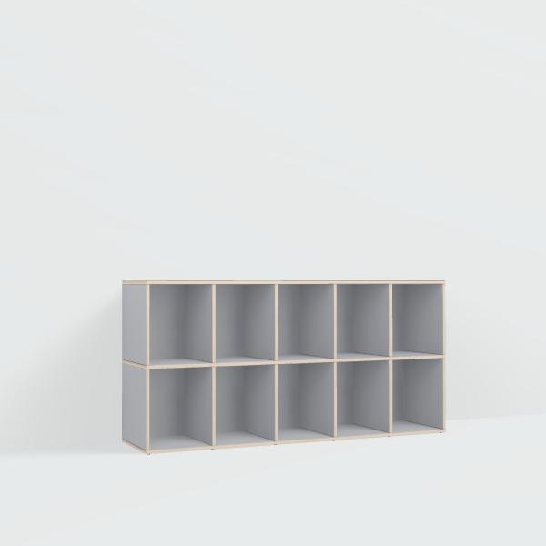 Vinyl Storage in Grey with Backpanels