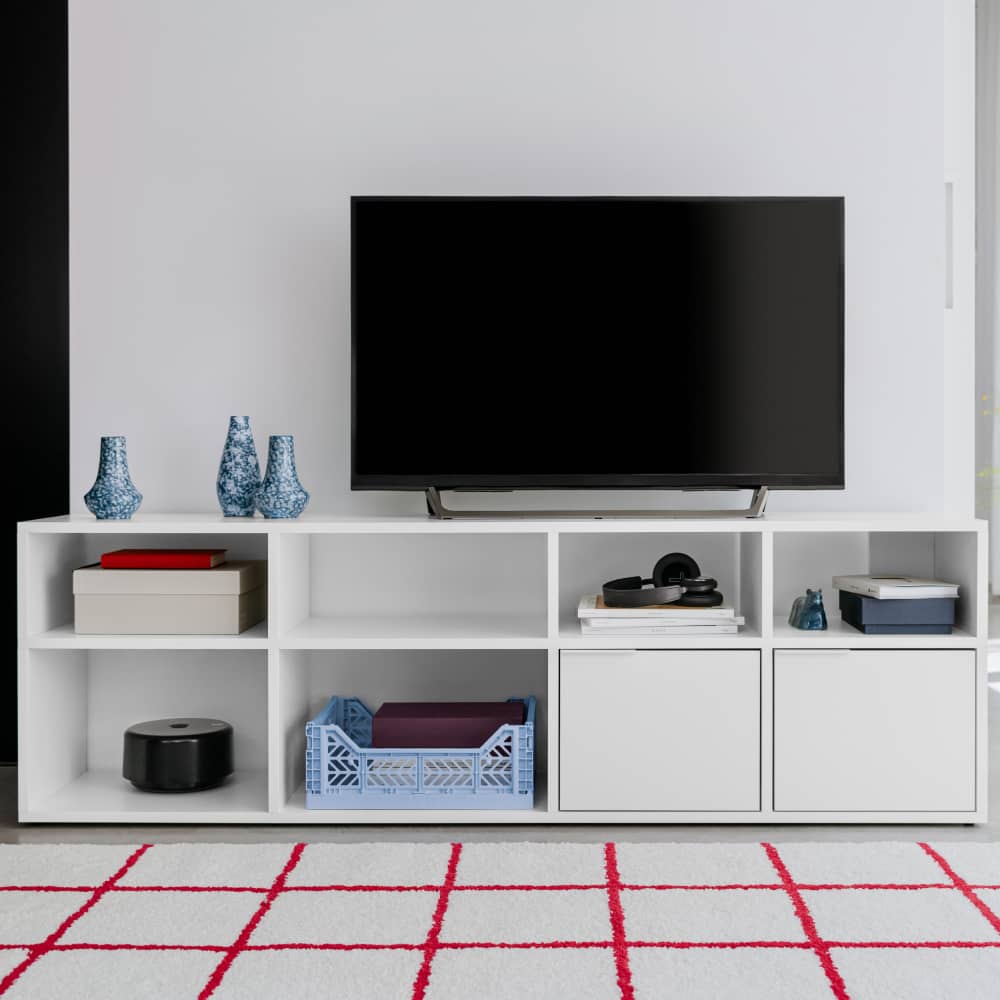 Mueble de TV pequeño en Blanco